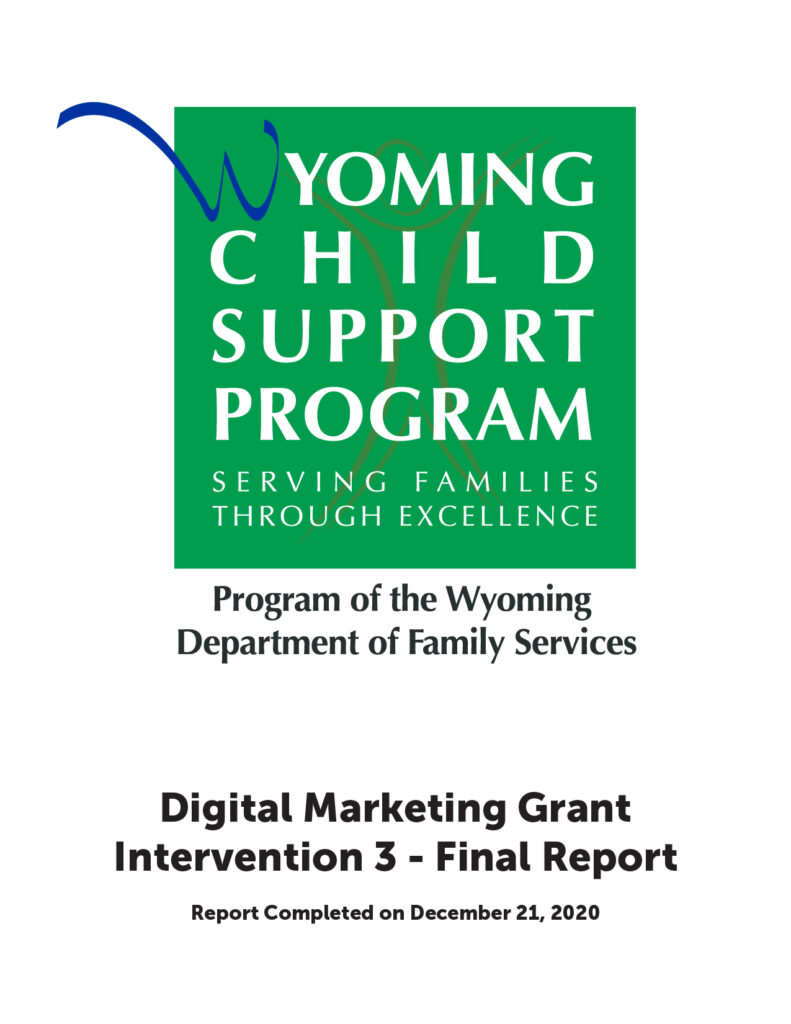 Digital Marketing Grant - Intervention 3 - Final Report